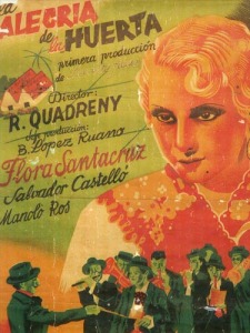 Cartel promocional de 'La Alegría de la Huerta' (1940) de Ramón Quadreny